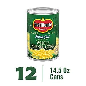 Select Accounts: 12-Pk 15.25-Oz Del Monte Canned Whole Kernel Corn $9.75 w/ S&S