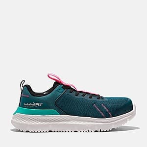 Timberland Women's Setra Composite Toe Work Sneaker (Green/Teal/Pink) $20 + $7 Shipping or Free S&H on $75+