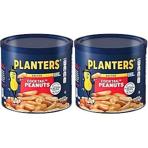 2-Pack 12-Oz Planters Cocktail Peanuts (Salted) $3.55 w/ S&S