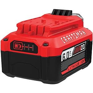 CRAFTSMAN V20 6Ah Li-ion Power Tool Battery $69 + Free S/H