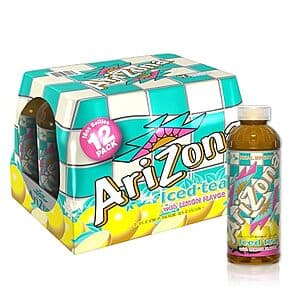 12-Pack 16-Oz Arizona Lemon Tea Bottles $7