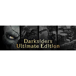 Darksiders Ultimate Edition bundle featuring four action-adventure games with artwork from the series.