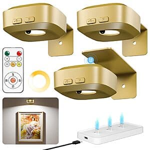 Prime Members: 3-Pack Lightbiz Rechargeable Magnetic Picture Lights $14 + Free Shipping