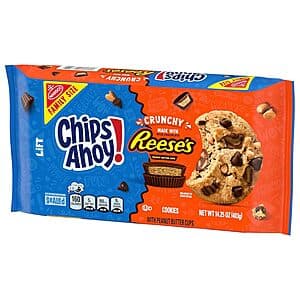 Sel. Accts: 14.25oz CHIPS AHOY! Reese’s Peanut Butter Cup Chocolate Chip Cookies $2.55 w/ S&S