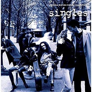 Various Artists Singles Deluxe Version Soundtrack vinyl record with cover art.