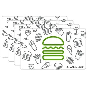 Costco Members: 4-Pack $25 Shake Shack Gift Cards ($100 Value) $75 (Email Delivery)