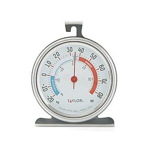 Prime Members: Taylor 5924 Large Dial Refrigerator & Freezer Analog Thermometer $4 + Free S&H