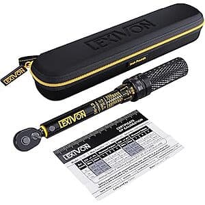 LEXIVON Torque Wrenches: Bike Torch Kit $39.60, 1/4" 10-150 (LX-180) $35 & More
