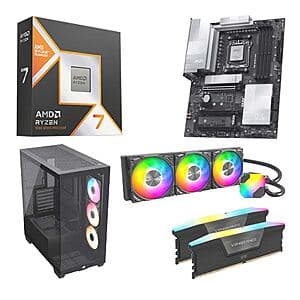 AMD Ryzen 7 9800X3D Build Bundle: MSI X870E-P Pro MB, 64GB DDR5, Tower, Cooling Kit $1000 In-Store Only