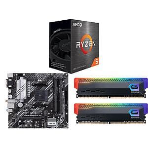 AMD Ryzen 5 5500 CPU + ASUS Prime B550M-A AC MB + 16GB (2x8GB) GeIL Orion RAM $231 & More + Free S&H