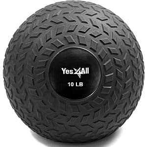 Yes4All Fitness Slam Medicine Ball: 15-lb $20.80, 10-lb $16.70 & More