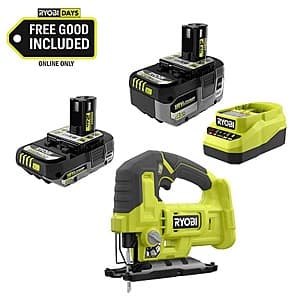 RYOBI ONE+ 18V Cordless Jig Saw w/ 18V 4Ah HP Battery, 2Ah HP Battery & Charger $99 + Free S&H