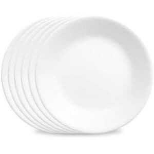 Corelle Vitrelle Winter Frost White Dinnerware: 6-ct Appetizer Plate Set $14 & More