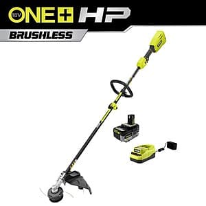 15" Ryobi String Trimmer w/ 6 Ah Battery & Charger + Select Expand-It Attachment from $233 + Free Shipping