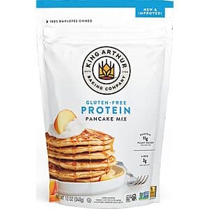 12-Oz King Arthur Gluten-Free Protein Pancake Mix $3.60