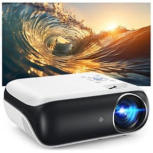 HAPPRUN Native 1080p Bluetooth Portable Projector w/ Built-In Speakers $42 + Free Shipping