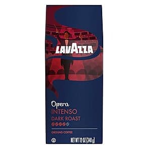 Select Accounts: 12-Oz Lavazza Opera Intenso Ground Coffee (Dark Roast) $5.90 w/ S&S