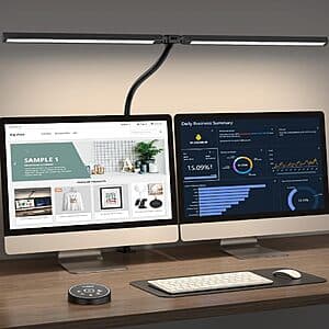 Pzloz Smart LED Gooseneck Desk Lamp w/ Clamp & Remote $23.25 + Free Shipping