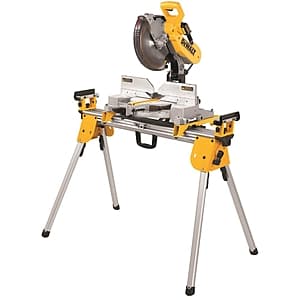 DeWALT 12" Double Bevel Sliding Compound Miter Saw + Saw Stand Bundle $499 + Free Shipping