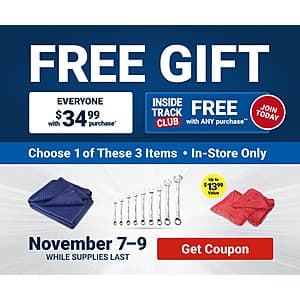 Harbor Freight In-Store Gift Offer: ITC Member: Free w/ Purchase & Everyone Else Free w/ $35+ Purchase (Valid thru 11/9)
