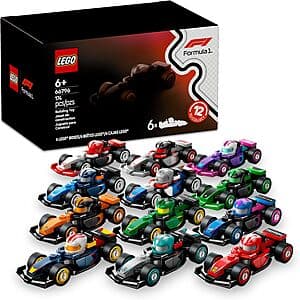 6-Pack 29-Piece LEGO F1 Collectible Race Cars Mystery Box Building Set $17.95