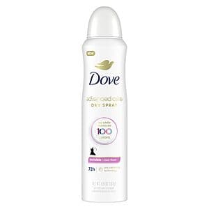 3.8-Oz Dove Advanced Care Antiperspirant Deodorant Spray (Clear Finish) $3.85 w/ Subscribe & Save