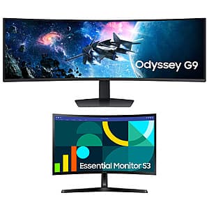 Samsung EPP/EDU: 49" Odyssey G95C 5120x1440 240Hz Curved Monitor + 24" S36GD Monitor $698 + Free Shipping