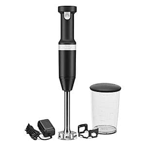 KitchenAid Cordless Variable Speed Hand Blender (KHBBV53, Black) $50 + Free Shipping
