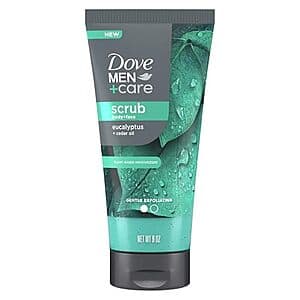 9-Oz DOVE MEN + CARE Body and Face Scrub (Eucalyptus) $3.65 w/ Subscribe & Save
