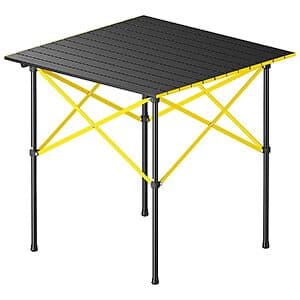 FanttikOutdoor Zeta V11 Pro 27.8" Portable Folding Roll-Up Aluminum Camping Table $40 + Free S&H