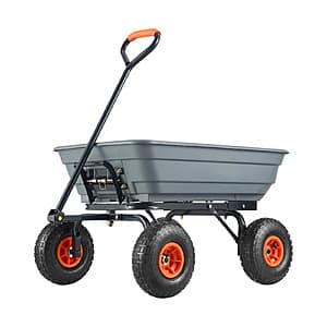 4 cu ft Vevor Poly Garden Utility Dump Cart (600-lb Capacity) $53.85 + Free Shipping
