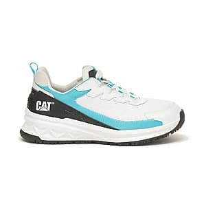 Cat Footwear Women's Streamline Runner Work Shoes (Bright White/Blue) $40 + Free Shipping