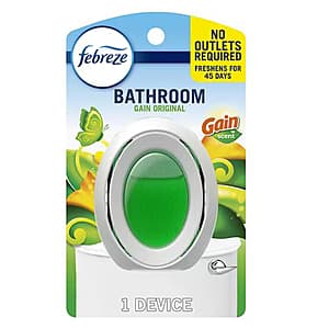 Febreze Bathroom/Small Spaces Air Freshener (various) from $1.35 + Store Pickup ($10 minimum)