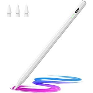 Hastraith Tilt Sensitive Stylus Pen for iPad 2018+ Tablets $5