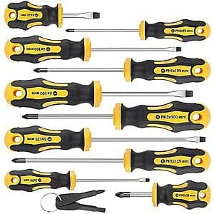 10-pc Amartisan Magnetic Screwdrivers w/ 2-Pc Multifunction Mini Set (4 Colors) $9