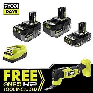 RYOBI ONE+ HP 18V Brushless Multi-Tool w/ 2x 4Ah Batteries + 2Ah Battery & Charger $169 + Free Shipping