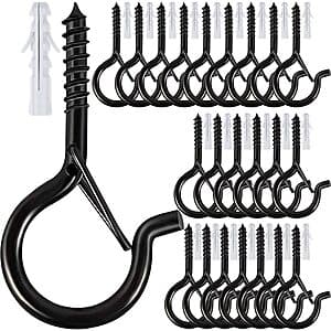 24-Piece Q Hanger Screw Hooks w/ Safety Buckles (Supports up to 50 lbs) $4