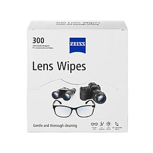 Costco Members: 300-Ct ZEISS Lens Wipes $11 + Free S&H