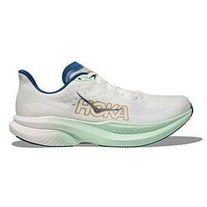 Hoka Men's Mach 6 Running Shoes (White/Gold/Teal) $83.15 + Free Shipping