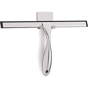 Prime Members: 12" Zeerun Stainless Steel Squeegee w/ Adhesive Hook (Silver) $3.80 & More + Free Shipping