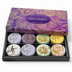 8-Count SWCANDY Aromatherapy Shower Steamers (Relaxation Stress Relief) $3