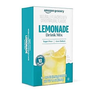 10-Pack 0.14-Oz Amazon Grocery Lemonade Drink Mix Packets $1.15 w/ Subscribe & Save