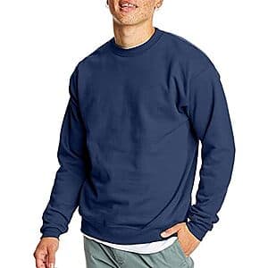 2-Pack Hanes Men's EcoSmart Fleece Pullover Crewneck Sweatshirt (various colors) from $13