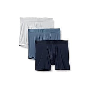 3-Pk Amazon Essentials Men's Microfiber Boxer Briefs from $6 + Free S&H w/ Prime