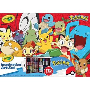 115-Piece Crayola Pokémon Imagination Art Set $11