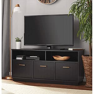 3-Door Mainstays TV Stand Console (Holds TVs up to 50", Blackwood) $59 + Free Shipping