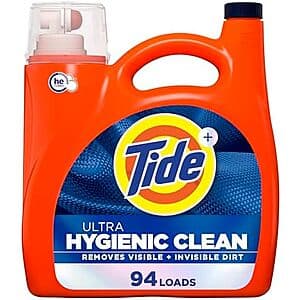 132-Oz Tide Ultra Hygienic Clean Liquid Laundry Detergent 4 for $43.90 w/ S&S + Free S&H