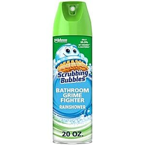 20-Oz Scrubbing Bubbles Bathroom Shower Cleaner Aerosol (Rainshower Scent) $2.80 w/ S&S