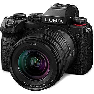 Panasonic LUMIX S5 Full Frame Mirrorless Camera: S 20-60mm Lens Kit + Accessories $1298 & More + Free Shipping