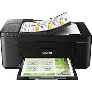 Canon PIXMA TR4720 Wireless Inkjet All-In-One Color Printer (Black) $33